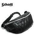 Schott ショット キルティングパッド加工|牛革|BODY BAG『パデットボディバッグ』【アメカジ・バッグ】782-3976006