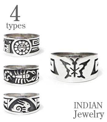 INDIAN JEWELRY ۥ²ƥȤκʡHOPI RING١ڥᥫͥƥ֡IJ-022(Ring)