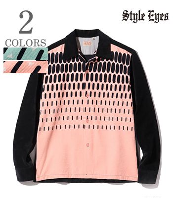 楽天ORGAN　楽天市場店STYLE EYES スタイルアイズ 長袖|コーデュロイ|オープンカラー|スポーツシャツ『CORDUROY SPORTS SHIRT ELVIS DOT』【アメカジ・50's】SE29170