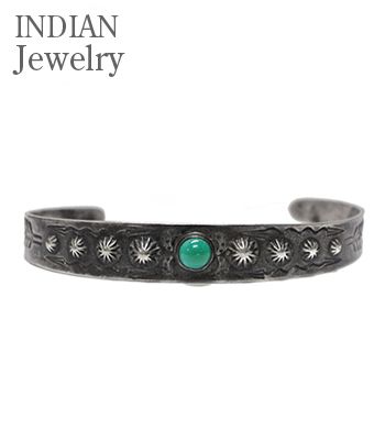 INDIAN JEWELRY フレッドハーヴィースタイル|1940's|ターコイズ|バングル『Fred Harvey Style BANGLE』【アメカジ・ネイティブ】IJ-275(Bangle)