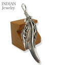 INDIAN JEWELRY ナバホ族|フェザー|ペンダントトップ『Navajo Feather Pendant Joe Mace』【アメカジ・ネイティブ】IJ-534