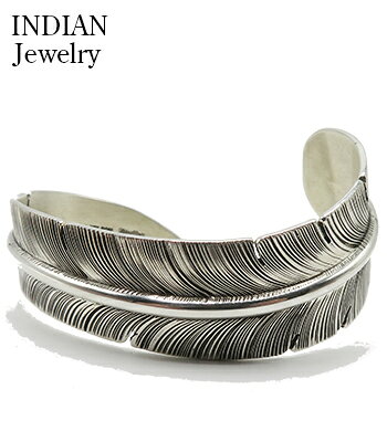 INDIAN JEWELRY ナバホ族|フェザー|バングル『Navajo Twist Feather Bangle John N...