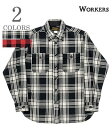 WORKERS ワーカーズ 長袖|コットンフランネル|アウトドアシャツ『Flannel Outdoor Shirt』【アメカジ・ワーク】22a-2-fos(Long sleeve shirt)