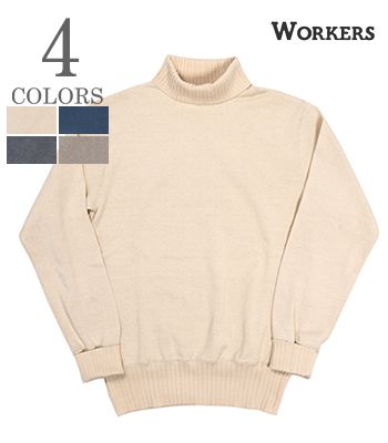 WORKERS ワーカーズ 長袖|ロイヤルエアフォース|タートルネック|コットンセーター『RAF Cotton Sweater』23a-6-hc-raf