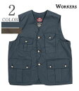 WORKERS [J[Y Heavy Ventile|N[U[xXgwW&G Vest, Heavy VentilexyAJWEAEghAz24s-1-wgv