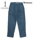 WORKERS [J[Y 8oz.CfBS߃fj|gEU[Y|RLtBbg|Indigo Surfer DenimwOfficer Trousers RL FitxyAJWEJbWz24s-4-otrlf-de