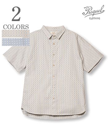 PREQUEL プリクエル HOMAGE 1907|半袖|ミニカラーシャツ『Mini Collar Shirt』S1011
