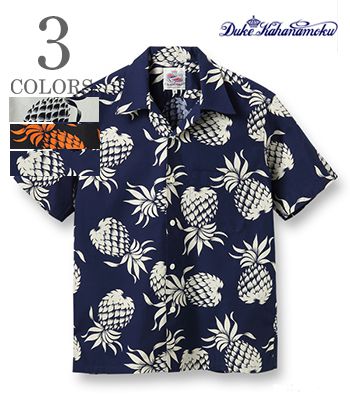 DUKE KAHANAMOKU ǥ塼ϥʥ⥯ COTTON OPEN SHIRTDUKE'S PINEAPPLE١ϡD...