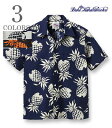 DUKE KAHANAMOKU f[NJniN COTTON OPEN SHIRTwDUKE'S PINEAPPLExymEAnzDK37811(Aloha)