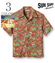 SUN SURF TT[t SHORT SLEEVE RAYON ALOHA SHIRT '22MODELwHALEKULANIxyAnEmzSS38801(Aloha)