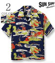 SUN SURF TT[t SHORT SLEEVE RAYON ALOHA SHIRT '23MODELwMOORISH IDOLxyAnEmzSS39029