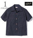 UNION SUPPLY ユニオンサプライ 半袖|大名縞|千筋|ワークシャツ『千筋 SENSUJI WORK SHIRT』【アメカジ・ワーク】US39243
