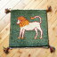 ペルシャ ギャッベ 【 本場 イラン産 】 座布団 40x40cm 厚み 2.21cm グリーン 緑 ライオン セール ギャベ チェアマット ウール100% 天然素材 草木染め 手織り 絨毯 ラグ 赤ちゃんも安心 カシュガイ族 遊牧民族 プレゼント 【T8220】 9,800円