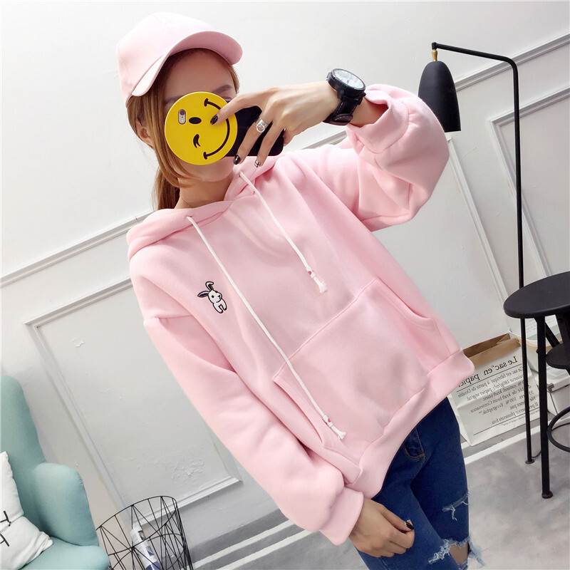 パーカー レディース スウェット うさ耳 長袖 フード 大きいサイズ 2XL ピンク 白 ブルー 秋 冬 通学 デート お出かけ 旅行 女子会 休..