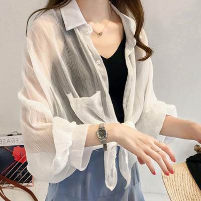 シャツレディース長袖ブラウス個性的...