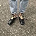 パンプス 靴 シューズ 送料無料 ぺったんこ フラット ローヒール スクエアトゥ レディース かわいい 大人可愛い きれいめ 上品 こなれ感 シンプル カジュア...