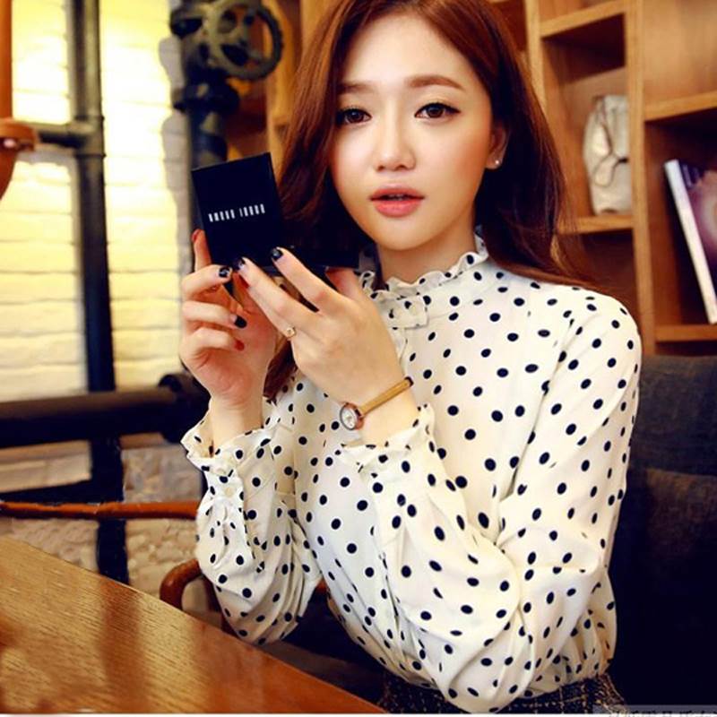 トップスシャツブラウス長袖ハイネッ...