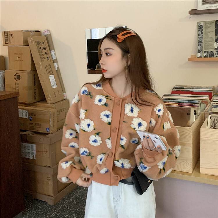 トップス カーディガン 長袖 萌袖 襟なし 前開き ボタン 厚手 かわいい 大人可愛い きれいめ シンプル カジュアル 大人 上品 おしゃれ ..