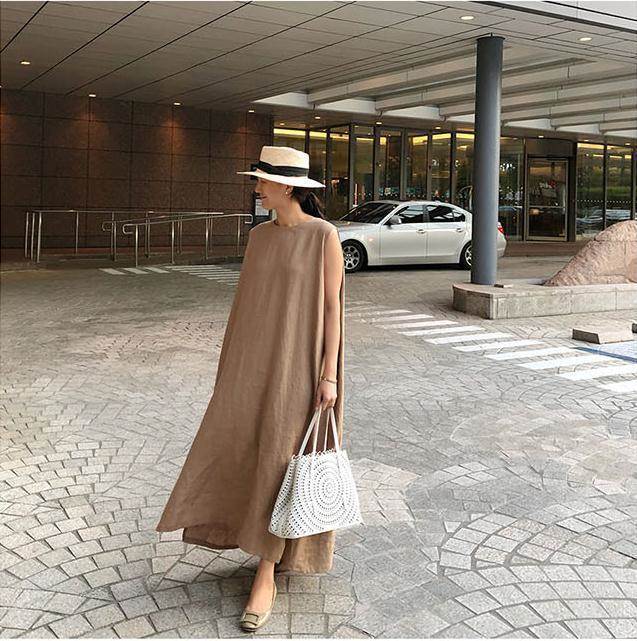 ワンピースロングスカートロング丈ノ...