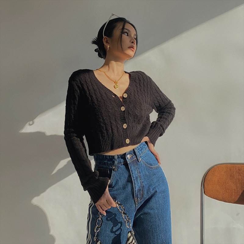トップス カーディガン レディース ふんわり もちもち 短め 優しい 底入れ インナー ニット アウター セーター ジャケット Vネック シングルブレスト スリムフィット 1代 2代 3代 4代 5代 6代 オフィス ビジネス OL 通勤 学生 通学 デート 韓国 オルチャン