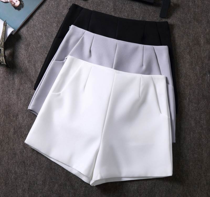 樂天商城 - ボトムス パンツ ショートパンツ ミニ丈 ショート丈 ストレート ファスナー ポケット かわいい 大人可愛い シンプル おしゃれ お洒落 無地 オールシーズン シーズンレス 1代 2代 3代 レディース デート お出かけ ファッション サイズ S M L 韓国 オルチャン