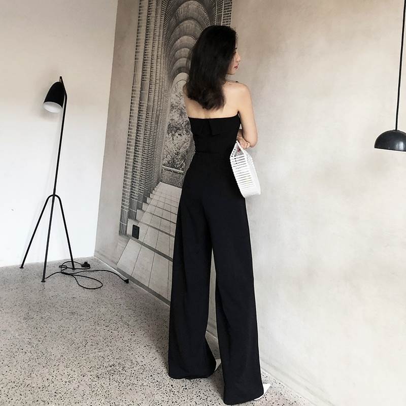 オールインワン ロング ロング丈 袖なし ノースリーブ ワイド マーメイド かわいい 大人可愛い きれいめ シンプル カジュアル 大人 上品 おしゃれ お洒落 かっこいい レトロ こなれ感 ラフ 個性的 モード系 セクシー モダン 主役級 存在 韓国 オルチャン