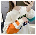 トップス トレーナー 袖あり 長袖 ドロップショルダー クルーネック かわいい 大人可愛い シンプル カジュアル おしゃれ こなれ感 ラフ メンズライク マニッ...