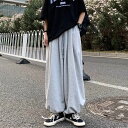 パンツ ボトムス スウェット ストレートパンツ スウェットパンツ ロング ストレート Iライン 変形 ハイウエスト ウエストゴム 伸縮性 きれいめ シンプル カ...