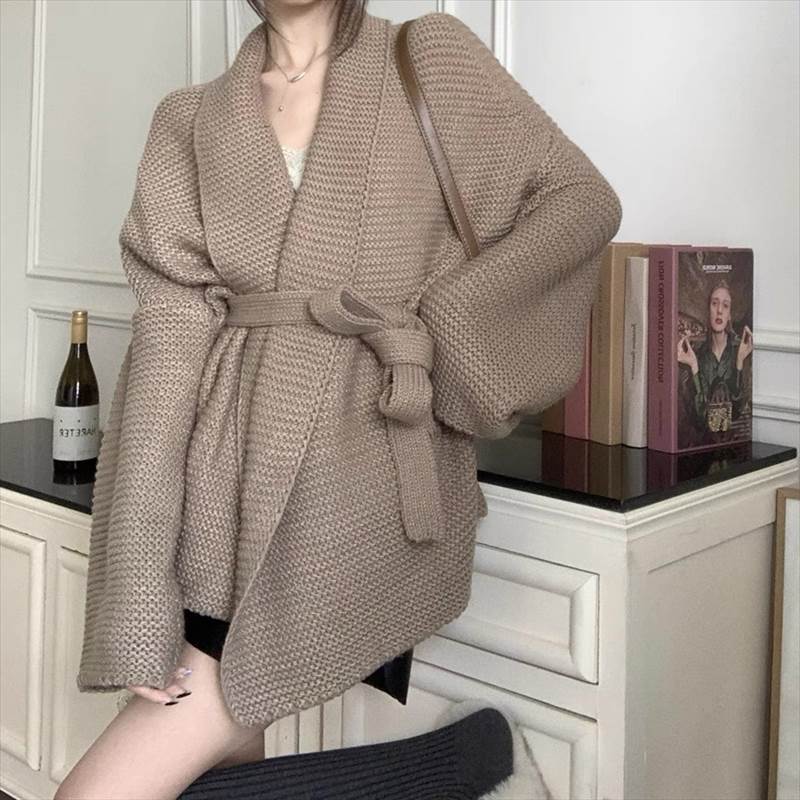 レディーストップスニットセーターカ...