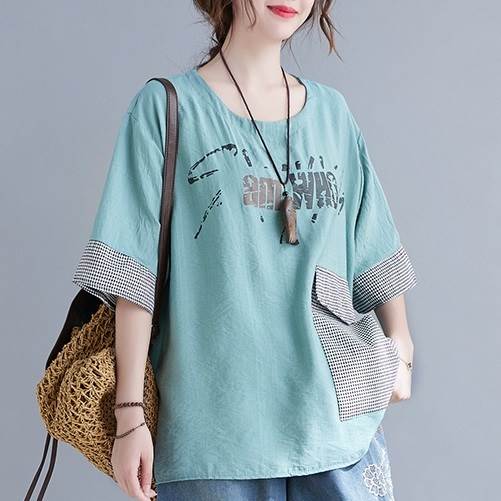乐天商城 - Tシャツ ブラウス トップス カットソー ラウンドネック モテ レディース かわいい 大人可愛い きれいめ 上品 こなれ感 シンプル カジュアル 主役級 存在感 個性的 韓国 オルチャン デート お出かけ Tシャツ プルオーバー ミディアム丈 ノーカラー ポケット 半袖