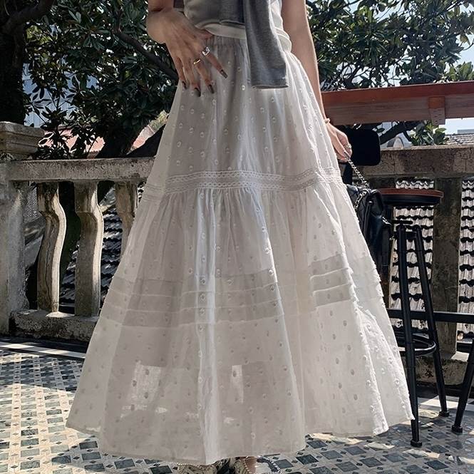 ケーキスカートボトムスロング丈ハイ...