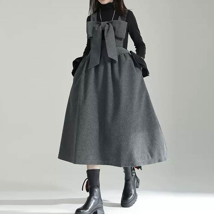 ワンピース ドレス スカート ロング丈 ミモレ丈 ノースリーブ スクエアネック レディース かわいい 大人可愛い きれいめ こなれ感 シン..