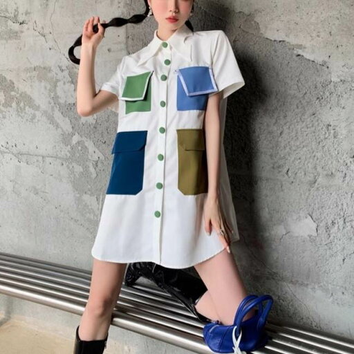 シャツワンピース ドレス スカート 半袖 襟付き 三角襟 ポケット レディース かわいい 大人可愛い きれいめ 上品 こなれ感 シンプル カジュアル 主役級 存在感 個性的 韓国 オルチャン デート お出かけ シャツワンピース ショート丈 ミニ丈 Aライン 前開き ボタン シャツワンピース ドレス スカート 半袖 襟付き 三角襟 ポケット レディース かわいい 大人可愛い きれいめ 上品 こなれ感 シンプル カジュアル 主役級 存在感 個性的 韓国 オルチャン デート お出かけ シャツワンピース ショート丈 ミニ丈 Aライン 前開き ボタン