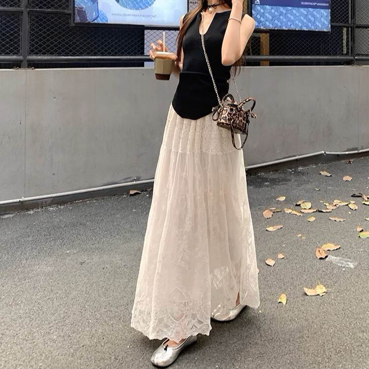 ロングスカートボトムスドレスマキシ...