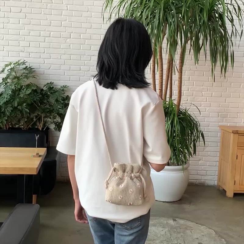 Tote Bag Type - バッグ 花柄 かごバッグ バケットバッグ ミニバッグ かわいい 大人かわいい 収納 便利 PU シンプル カジュアル おしゃれ 大人 女子 モダン オールシーズン 2代 3代 4代 レディース 女性 お出かけ デート お買い物 普段使 春 韓国 オルチャン