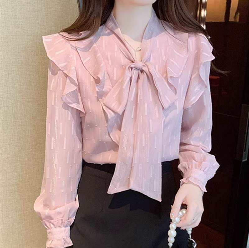 シャツブラウストップスカットソーV...