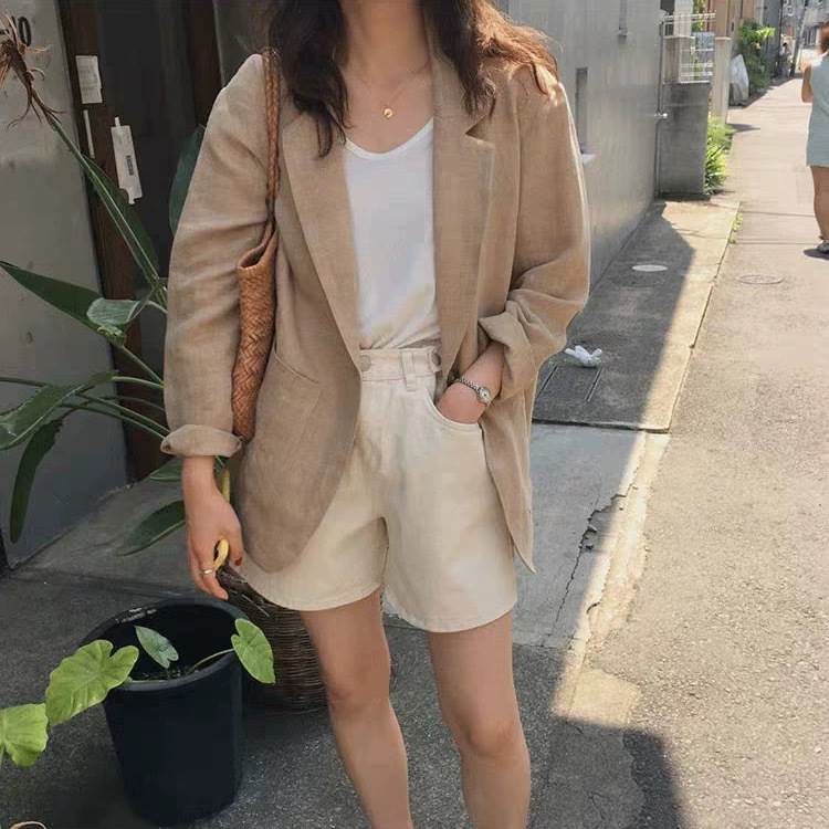 レディース トップス ジャケット 上着 羽織 前開き サマーテーラードジャケット 長袖 襟付き ストレー..