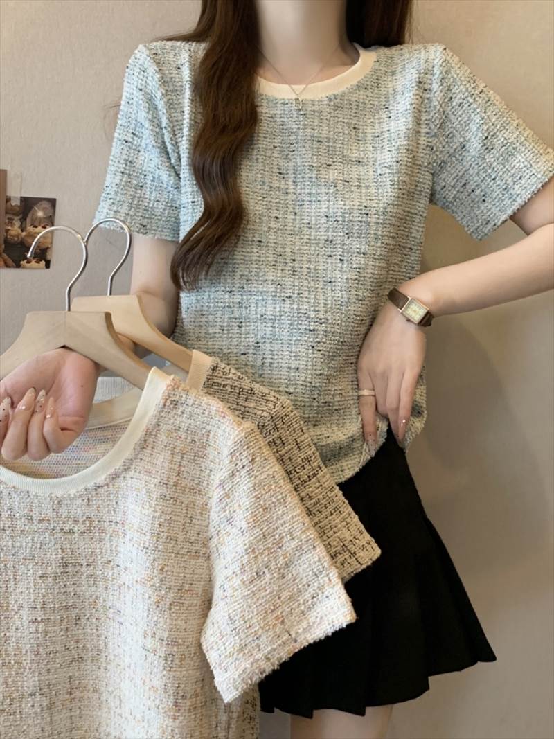乐天商城 - ラウンドネック 半袖 Tシャツ レディース トップス プルオーバー 丈長 襟なし かわいい 大人可愛い シンプル カジュアル おしゃれ ルーズ 無地 春 夏 ママ 通勤 学生 学校 通学 デート お出かけ 旅行 公園 女子会 休日 ショッピング カフェ 韓国 韓国 オルチャン