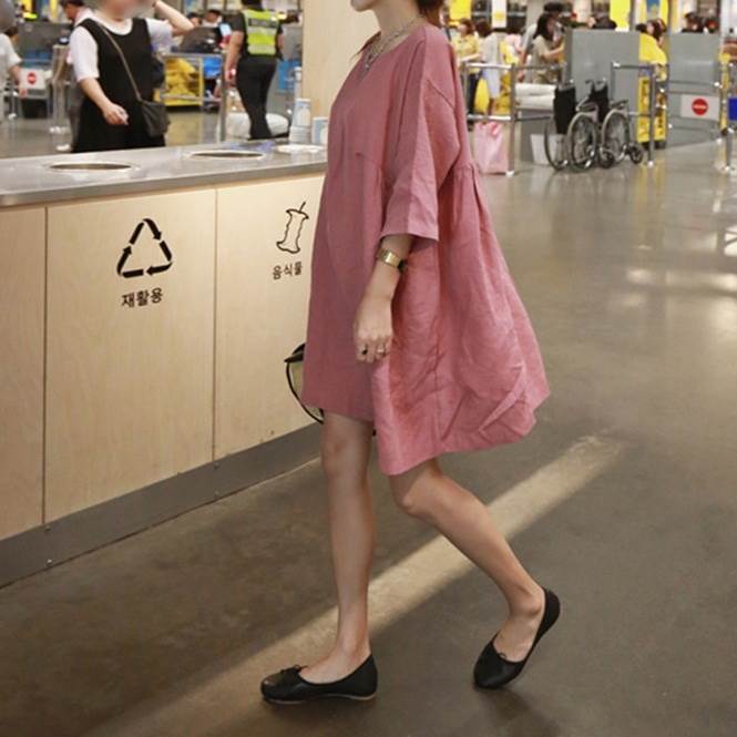 ワンピース シャツ ミニ レディース ショート 半袖 5分袖 Vネック Aライン かわいい 大人可愛い きれいめ シンプル カジュアル おしゃれ かっこいい レトロ こなれ感 ラフ 個性的 クール 存在感 とろみ感 抜け感 キュート ベーシック カントリー 韓国 オルチャン