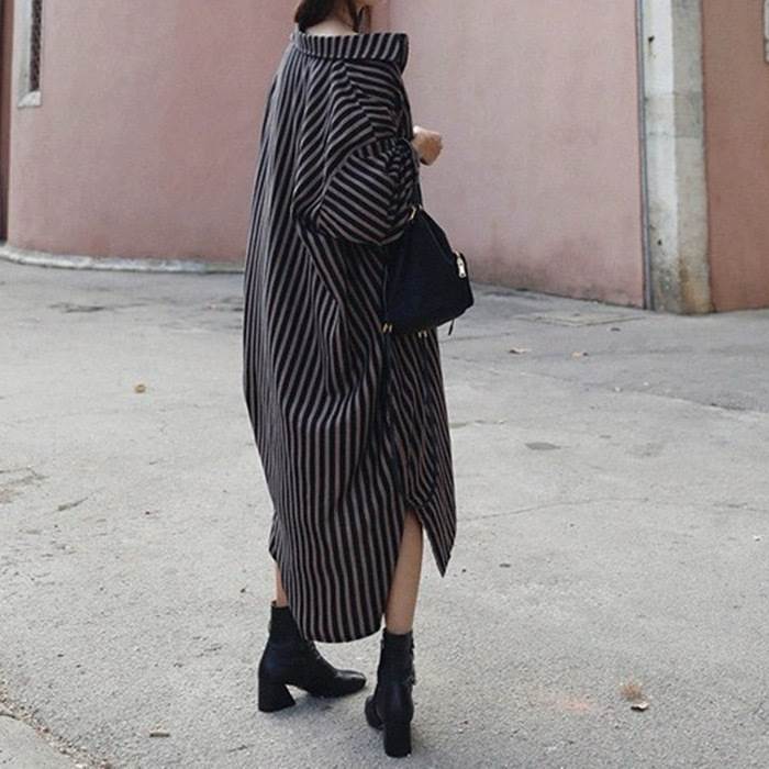 レディース スカート ワンピース シャツ シャツワンピ ロング 長袖 Vネック 襟付き ポロカラー ストレート コンサバ ボタン 薄手 大人可愛い きれいめ シンプル おしゃれ かっこいい こなれ感 ラフ ルーズ クール エレガント 抜け感 都会 韓国 オルチャン