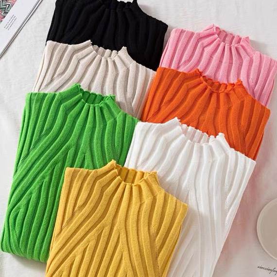 レディーストップスカットソーニット...