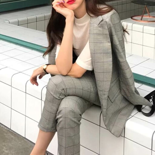 2点セット レディース ジャケット パンツ ボトムス スーツ セットアップ ロングパンツ スラックス 9分丈 長袖 Vネック 襟付き スリム 細身 スマート ポケット ボタン かわいい 大人可愛い きれいめ シンプル カジュアル 上品 おしゃれ かっこいい 韓国 オルチャン 2点セット レディース ジャケット パンツ ボトムス スーツ セットアップ ロングパンツ スラックス 9分丈 長袖 Vネック 襟付き スリム 細身 スマート ポケット ボタン かわいい 大人可愛い きれいめ シンプル カジュアル 上品 おしゃれ かっこいい 韓国 オルチャン
