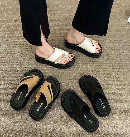 厚底トングサンダルレディースサンダ...