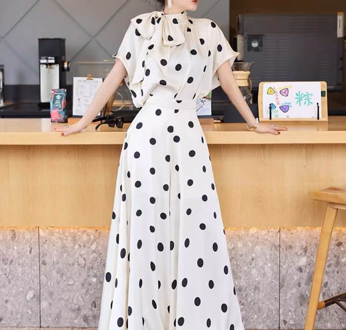 レディース パンツ ボトムス セットアップ アンサンブル ロングパンツ ワイドパンツ スラックス 半袖 ボリューム袖 萌袖 フリル袖 バルーン袖 キャミソール りぼんタイ ワイド フレア Aライン 裾ワイド フェミニン リボン ハイウエスト 2way 伸縮 韓国 オルチャン
