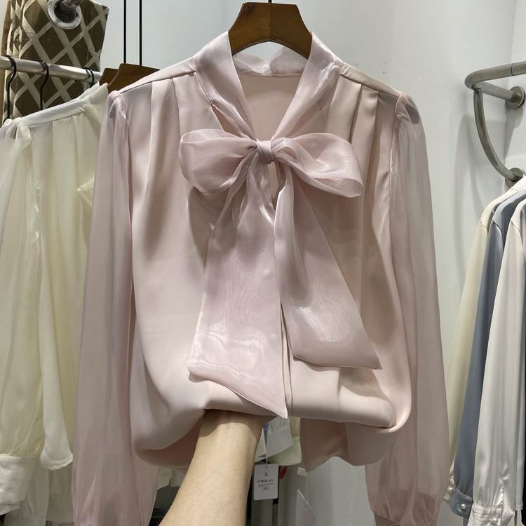 レディーストップスシャツブラウス長...