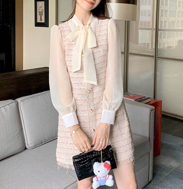 ドレス ワンピース 結婚式 二次会 披露宴 演奏会 発表会 フォーマル 謝恩会 演劇 イベント ミニ 膝上 袖なし プリンセスライン タイト スリム ストレート Aライン Iライン フェアリー シフォン フリル リボン ツイード 可愛い 大人可愛い 上 韓国 オルチャン
