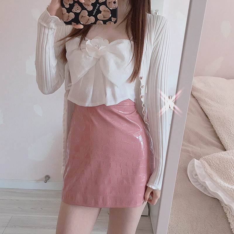 クロコダイル調レザースカート レザータイトミニスカート レディース スカート ボトムス ミニスカート タイトスカート レザースカート ミニ ショート スマート スリム 細身 タイト フェイクレザー レザー かわいい 大人可愛い きれいめ カジュアル 韓国 オルチャン