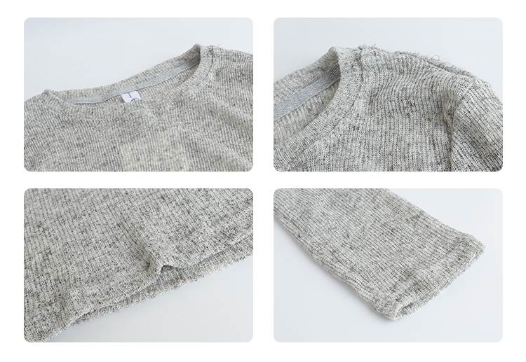 セットアップ レディース トップス パンツ ボトムス ニット セーター プルオーバー ロングパンツ ワークパンツ 長袖 萌袖 ラウンドネック 紐 フェミニン 透け感 アメカジ 薄手 かわいい 大人可愛い きれいめ シンプル カジュアル 上品 お 韓国 オルチャン