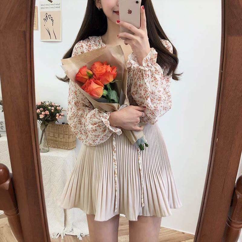 レディース パンツ スカパン キュロットスカート ショート スリム 細身 Aライン フェミニン プリーツ ..