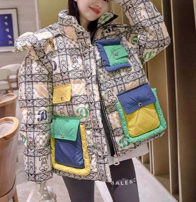 Down Coat - レディース ジャケット ダウン 上着 羽織 ダウンジャケット ショート ボリューム袖 ハイネック Aライン ストリート アメカジ ダウン 大人可愛い きれいめ シンプル カジュアル 上品 おしゃれ レトロ こなれ感 送料無料 個性的 ジャケット クール モード系 韓国 オルチャン